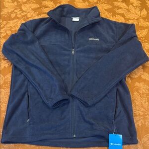 Columbia NAVY Blue Granite Mountain Fleece Jacket XXL NEW